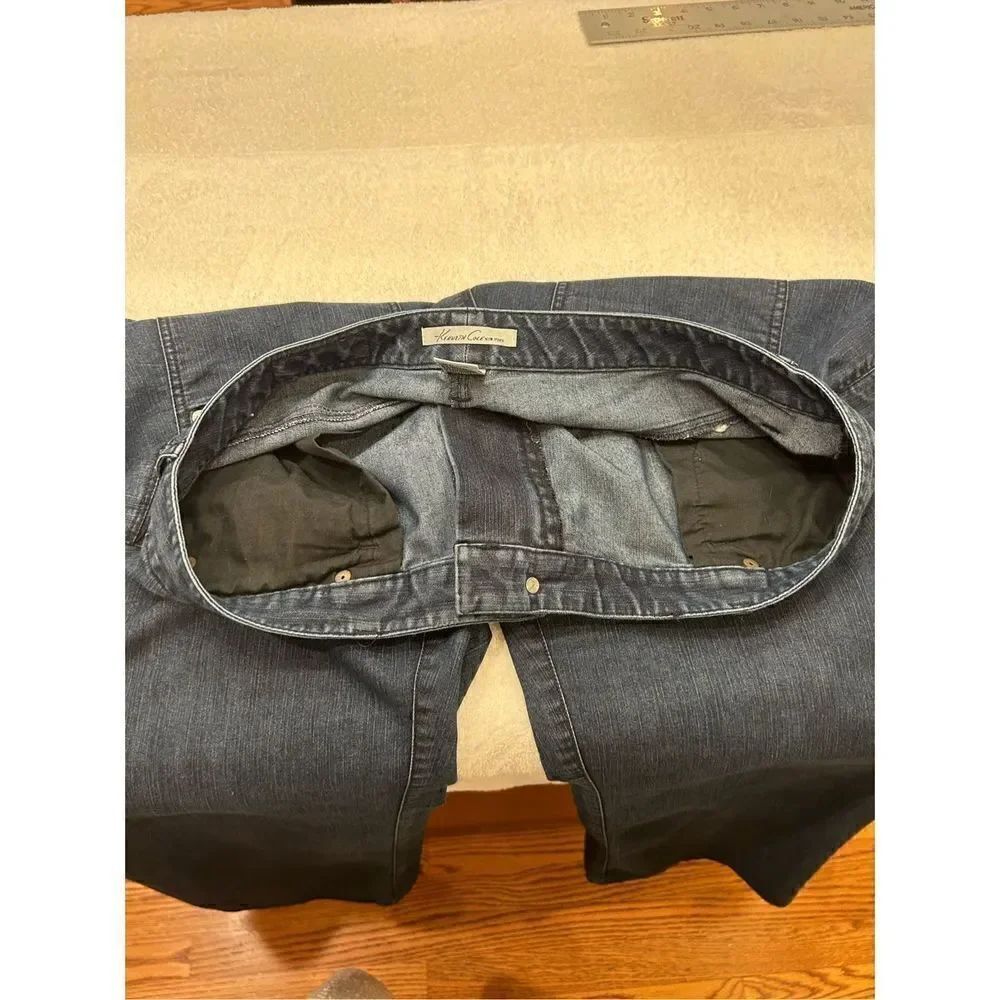 Kenneth Kole dark blue flares - Picture 2 of 9